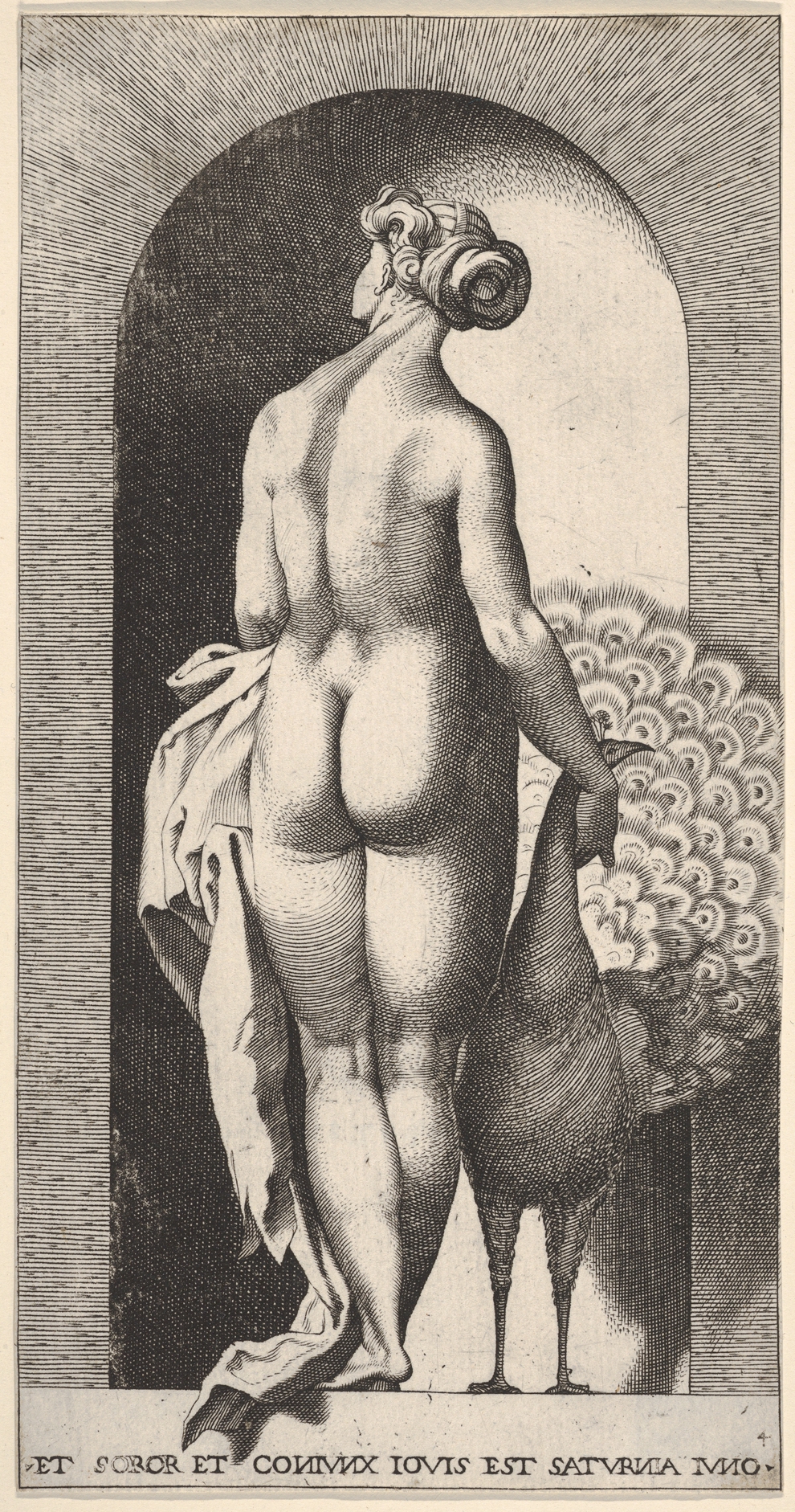 Juno standing in a niche